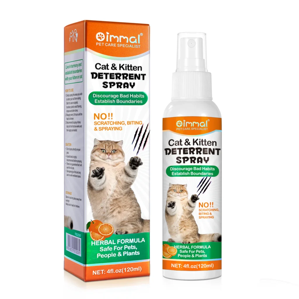 Oimmal krabben spray voor katten op meubels